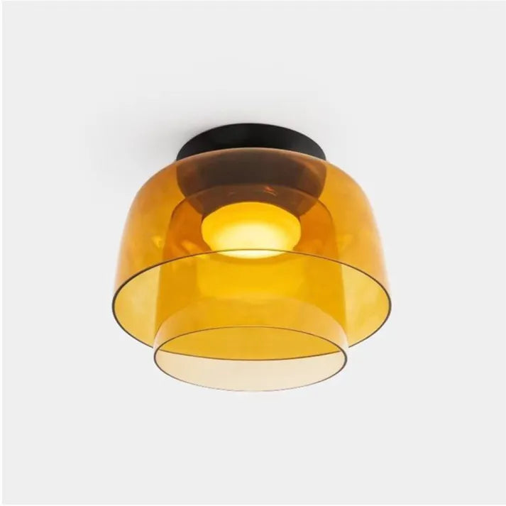 Variant image for Medieval Glass Ceiling Lamp | Flush Mount Ceiling Light | Stylish Dining Room Light Fixture | Modern Ceiling Lights | Elegant Glass Pendant Lights - Zardee-13