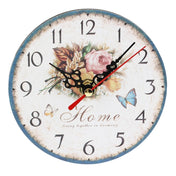 Floral Butterfly Wall Clock | Modern Decorative Clock | Elegant Home Decor | Compact Timepiece | Unique Gift Idea - Zardee-1