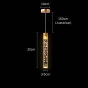 Glass Pendant Light | Modern Kitchen Pendant Lighting | Elegant Hanging Lamp | Warm White Glow Fixture | Stylish Hanging Lights - Zardee 1