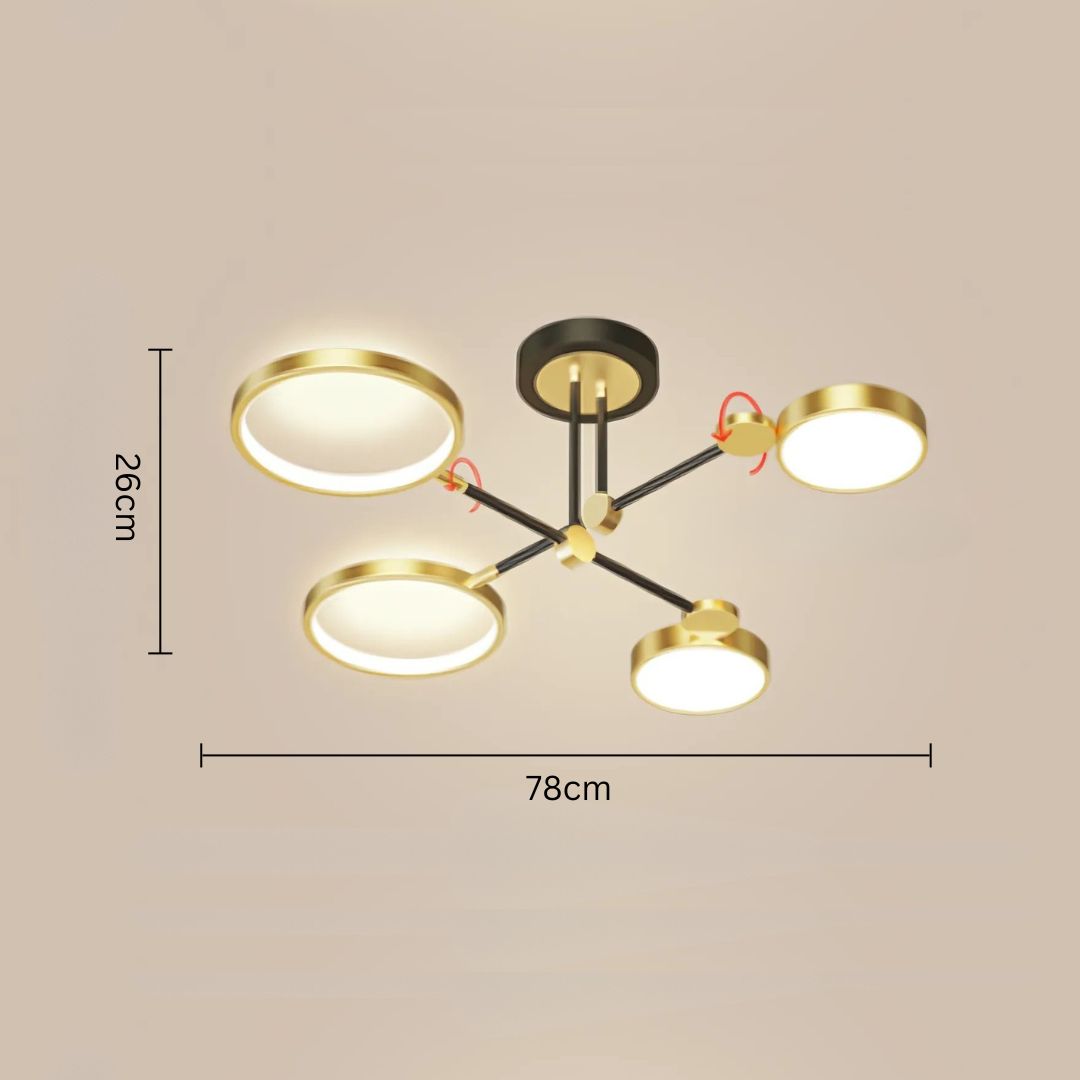 Modern Ceiling Lamp | Elegant Flush Mount Ceiling Light | LED Ceiling Lights | Stylish Ceiling Light Fixture | Energy-Efficient Lighting - Zardee 1