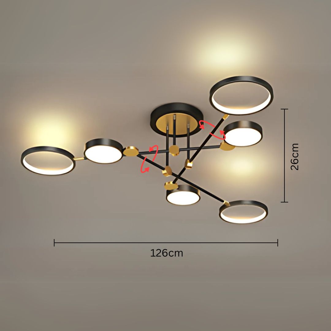 Variant image for Modern Ceiling Lamp | Elegant Flush Mount Ceiling Light | LED Ceiling Lights | Stylish Ceiling Light Fixture | Energy-Efficient Lighting - Zardee-4