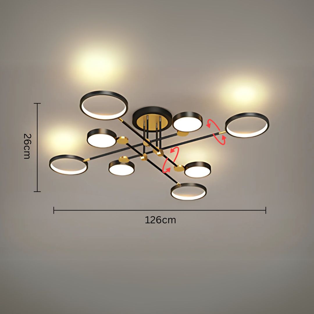 Variant image for Modern Ceiling Lamp | Elegant Flush Mount Ceiling Light | LED Ceiling Lights | Stylish Ceiling Light Fixture | Energy-Efficient Lighting - Zardee-6