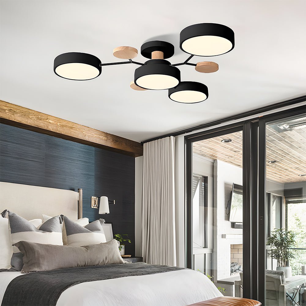 Variant image for Modern Ceiling Lamp | LED Flush Mount Light | Stylish Ceiling Fixture | Energy-Efficient Ceiling Lights | Contemporary Home Lighting - Zardee-4