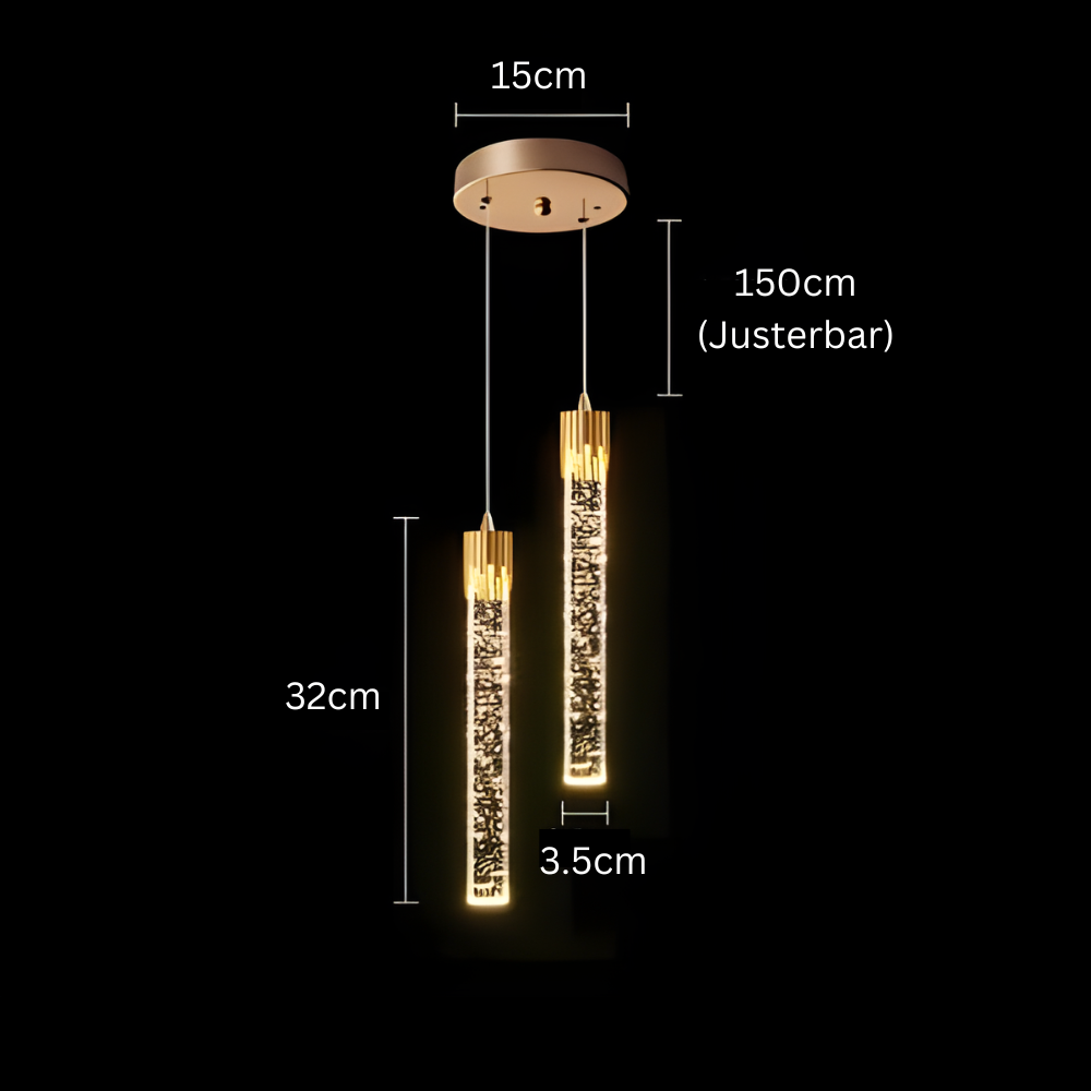 Variant image for Glass Pendant Light | Modern Kitchen Pendant Lighting | Elegant Hanging Lamp | Warm White Glow Fixture | Stylish Hanging Lights - Zardee-2