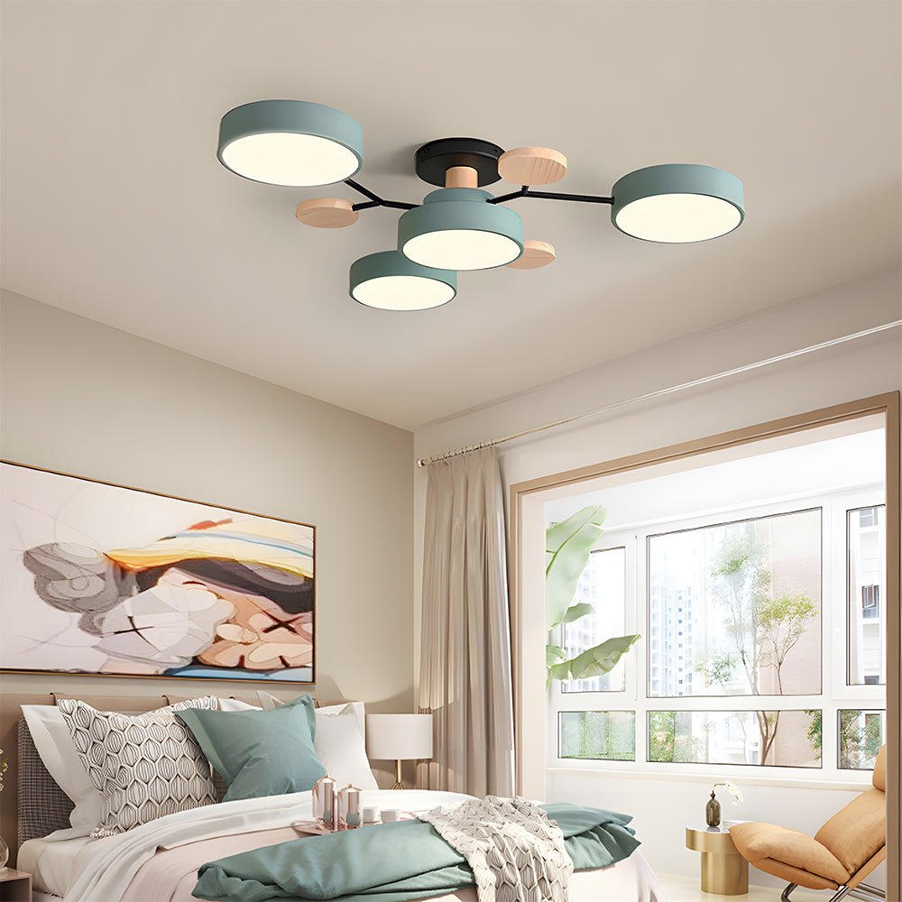 Modern Ceiling Lamp | LED Flush Mount Light | Stylish Ceiling Fixture | Energy-Efficient Ceiling Lights | Contemporary Home Lighting - Zardee 4
