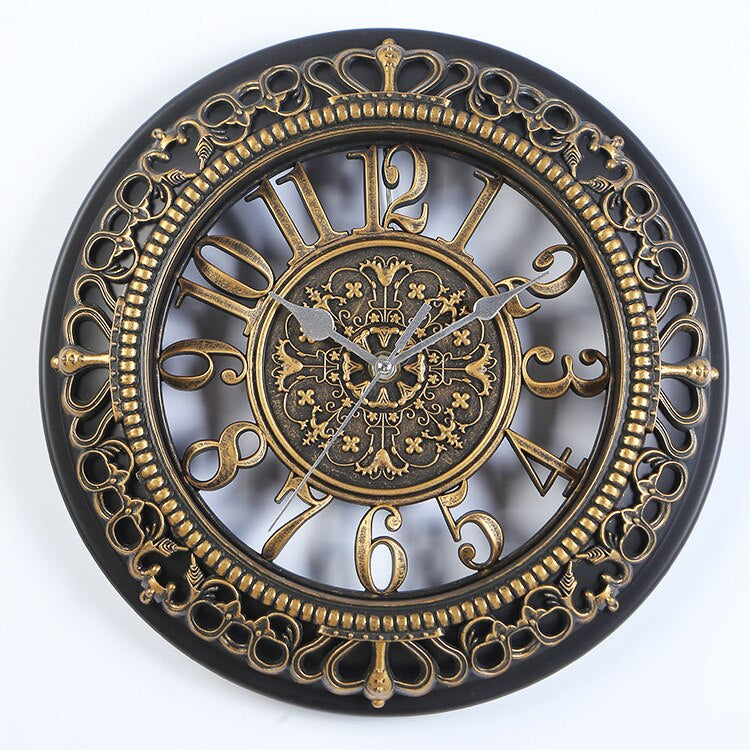 Vintage Wall Clock Antique | Classic Metal Timepiece | Elegant Wall Decor | Timeless Home Accent | Nostalgic Clock Design - Zardee-2