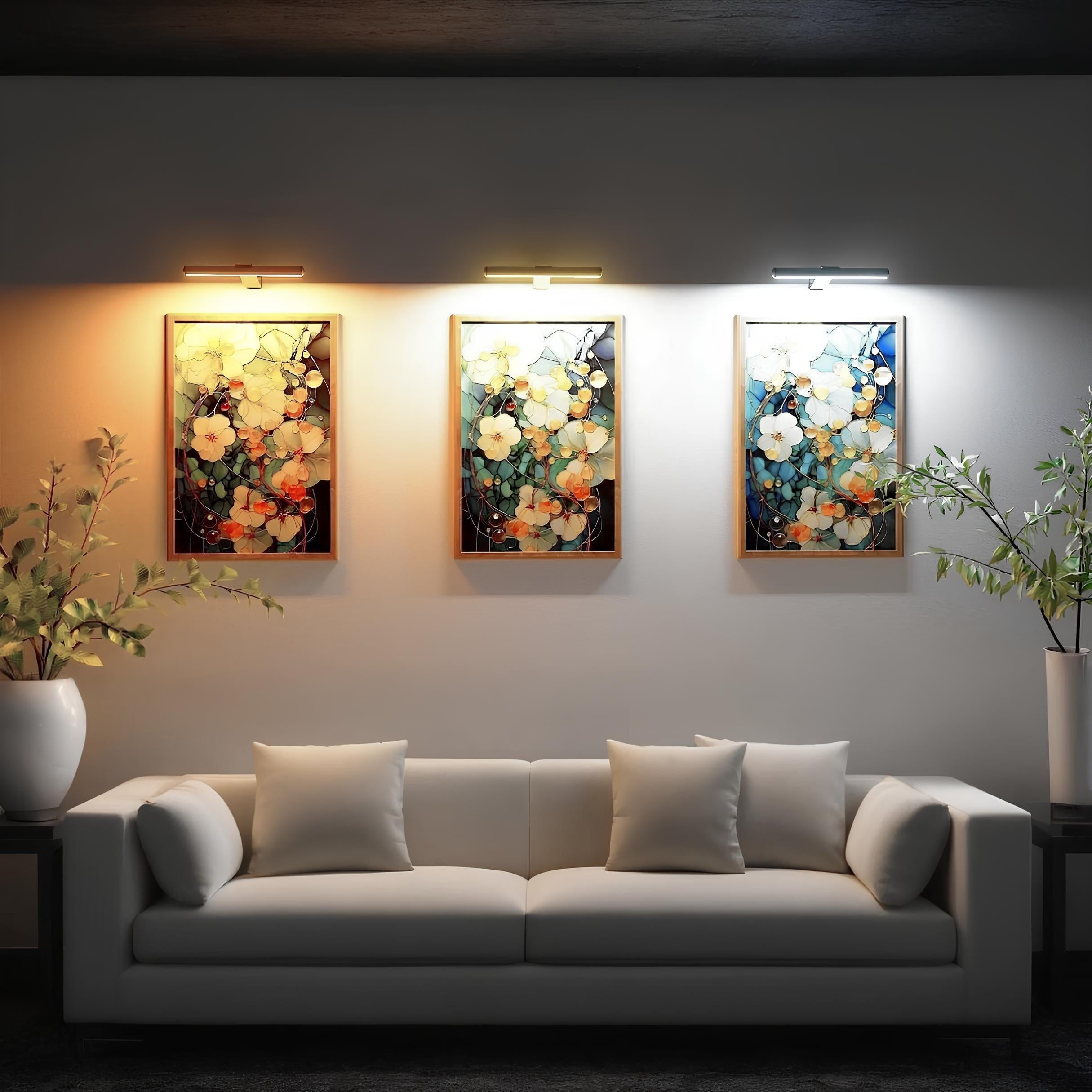 Cordless Wall Art Light | Adjustable LED Picture Light | Dimmable Wall Lamp | Remote Control Art Lighting | Easy Installation Light Fixture - Zardee-4