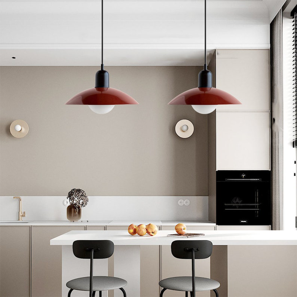 Bauhaus Pendant Light Modern | Colorful Glass Pendant Lighting | Adjustable Hanging Lights | Unique Kitchen Fixture | Small Space Lighting - Zardee-6