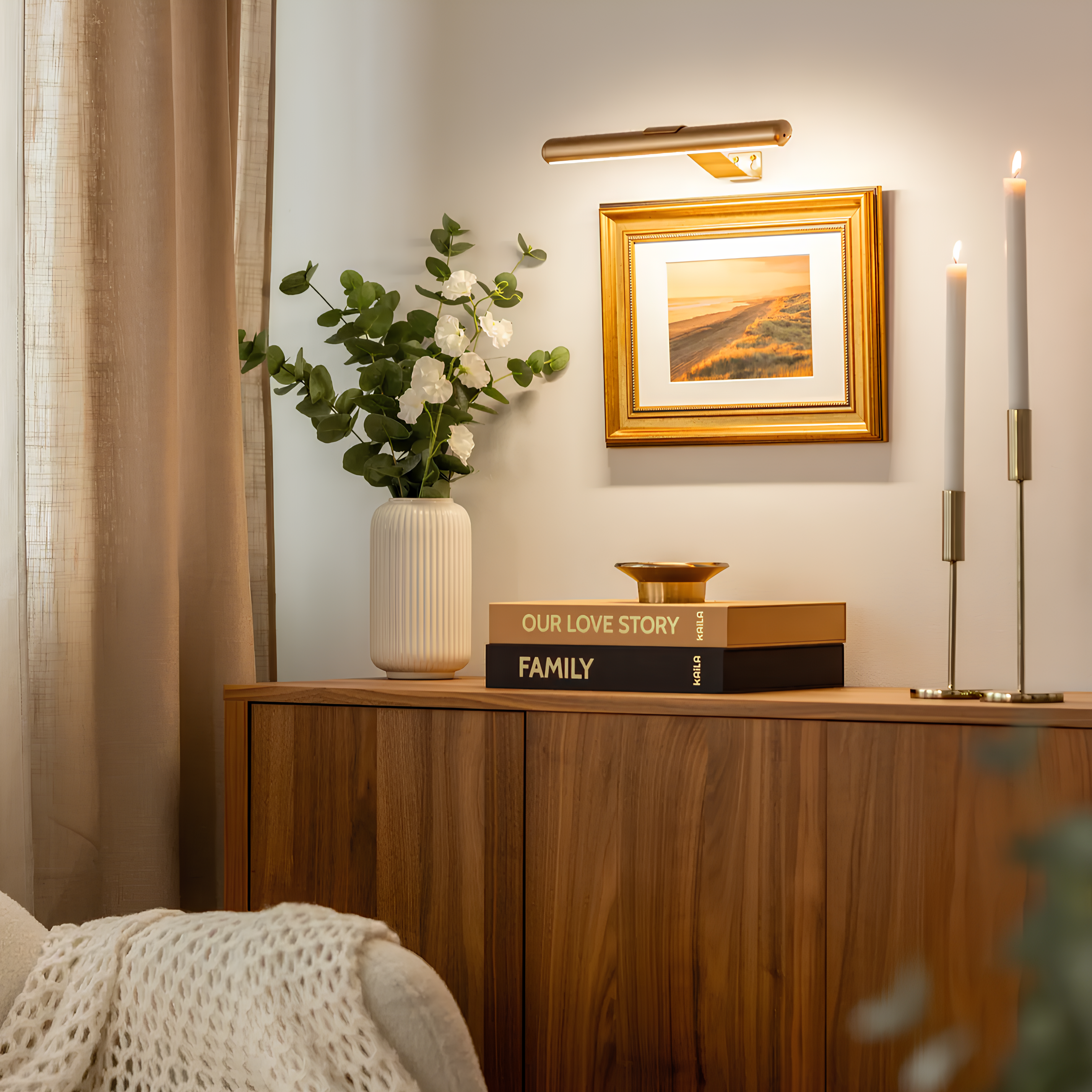 Cordless Wall Art Light | Adjustable LED Picture Light | Dimmable Wall Lamp | Remote Control Art Lighting | Easy Installation Light Fixture - Zardee-3