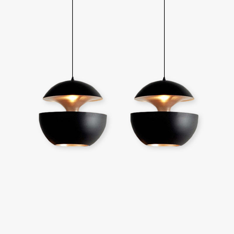 Black Pendant Light | Modern Hanging Lamp | Kitchen Pendant Lighting | Spherical Pendant Light | Elegant Ceiling Fixture - Zardee 2
