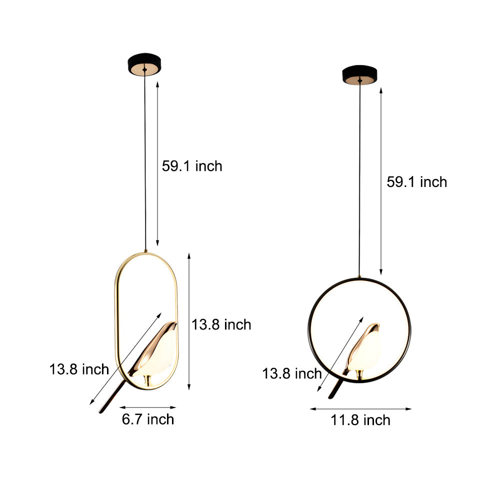 Nowoczesna przyciemniająca lampa wisząca