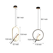 Nowoczesna przyciemniająca lampa wisząca