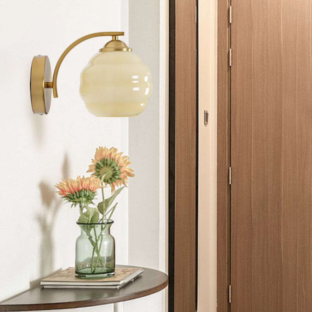 Art Deco Wall Lamp Vintage | Elegant Wall Lights Indoor | Retro Wall Sconces | Classic Glass Shade Fixture | Timeless Home Decor - Zardee 2