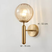 Variant image for Handcrafted Glass Wall Light | Mid-Century Wall Sconces | Elegant LED Wall Lamp | Contemporary Bathroom Wall Lights | Stylish Glass Fixture - Zardee-8