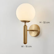 Variant image for Handcrafted Glass Wall Light | Mid-Century Wall Sconces | Elegant LED Wall Lamp | Contemporary Bathroom Wall Lights | Stylish Glass Fixture - Zardee-6