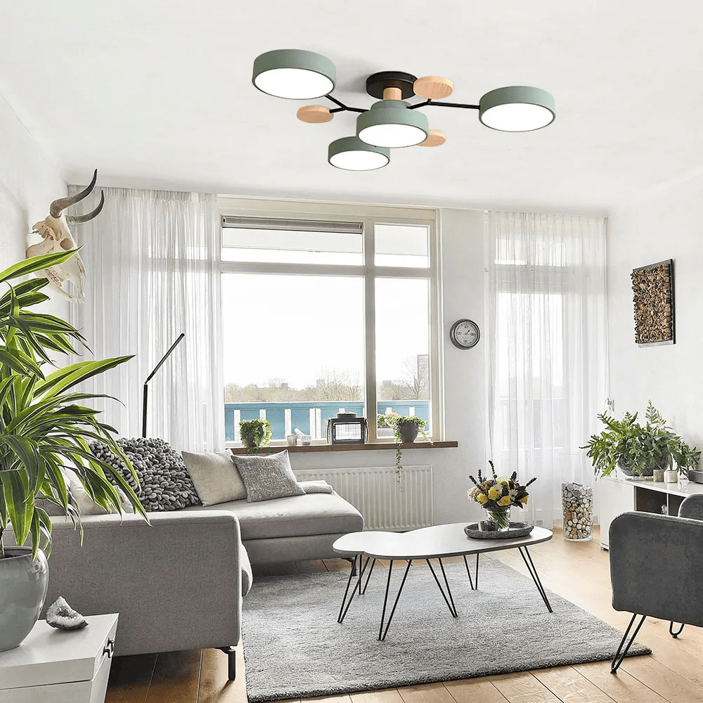 Modern Ceiling Lamp | LED Flush Mount Light | Stylish Ceiling Fixture | Energy-Efficient Ceiling Lights | Contemporary Home Lighting - Zardee 5