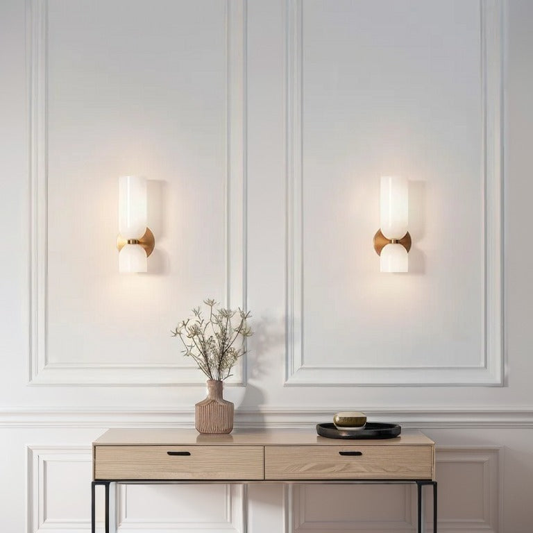 Double Head Wall Light | Modern Glass Sconce | Energy-Efficient Wall Lamp | Stylish Lighting Fixture | Contemporary Home Decor - Zardee 4