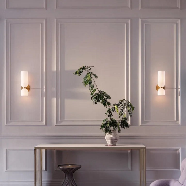 Double Head Wall Light | Modern Glass Sconce | Energy-Efficient Wall Lamp | Stylish Lighting Fixture | Contemporary Home Decor - Zardee 5