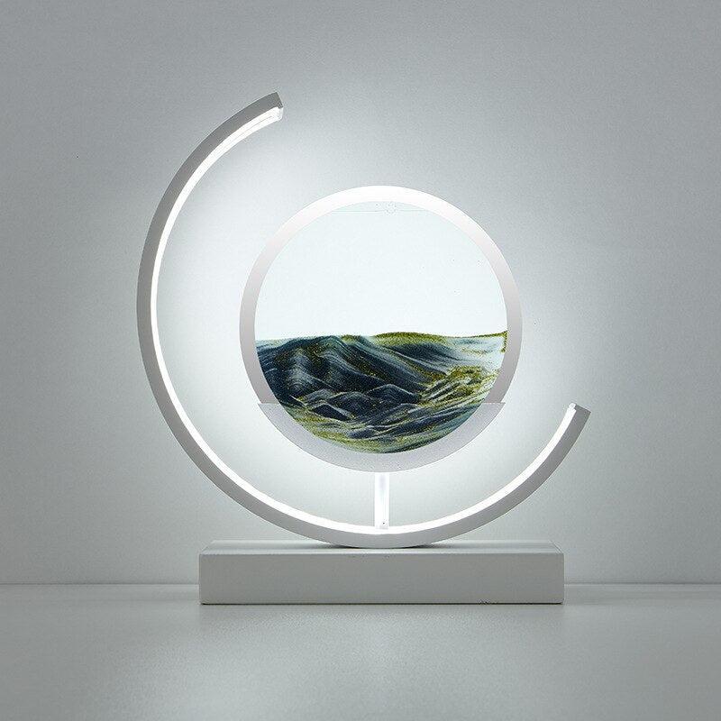 Variant image for Quicksand Table Lamp | Unique LED Desk Light | Relaxation Lamp for Bedroom | Decorative Lighting Fixture | Home Ambiance Light - Zardee-4