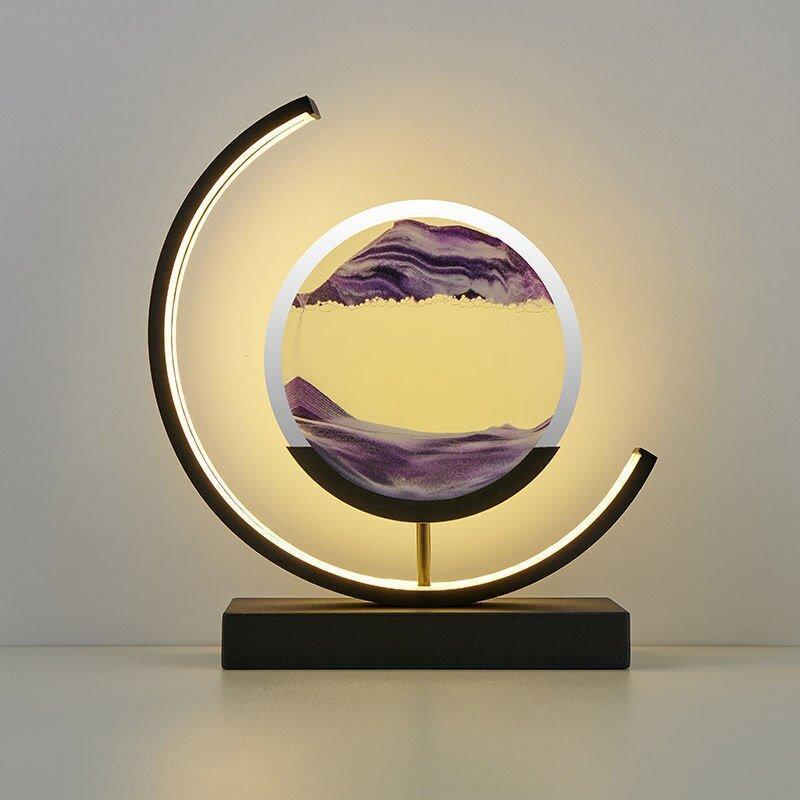 Variant image for Quicksand Table Lamp | Unique LED Desk Light | Relaxation Lamp for Bedroom | Decorative Lighting Fixture | Home Ambiance Light - Zardee-9