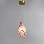 Variant image for Stained Glass Pendant Light | Kitchen Pendant Lighting | Adjustable Hanging Lights | Nordic Style Fixture | Indoor Brass Lighting - Zardee-3