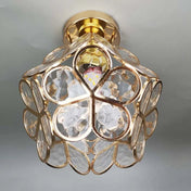 Variant image for Glass Flower Ceiling Lamp | Elegant Ceiling Light Fixture | Modern Flush Mount Ceiling Light | Decorative Home Lighting | Stylish Ceiling Lights - Zardee-2