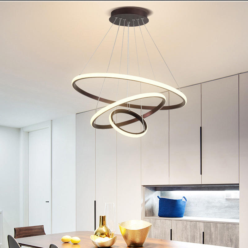 Modern Ceiling Light Fixture | Adjustable LED Ceiling Lights | Stylish Ring Lamp | Dimmable Light Fixture | Minimalist Home Lighting - Zardee-1