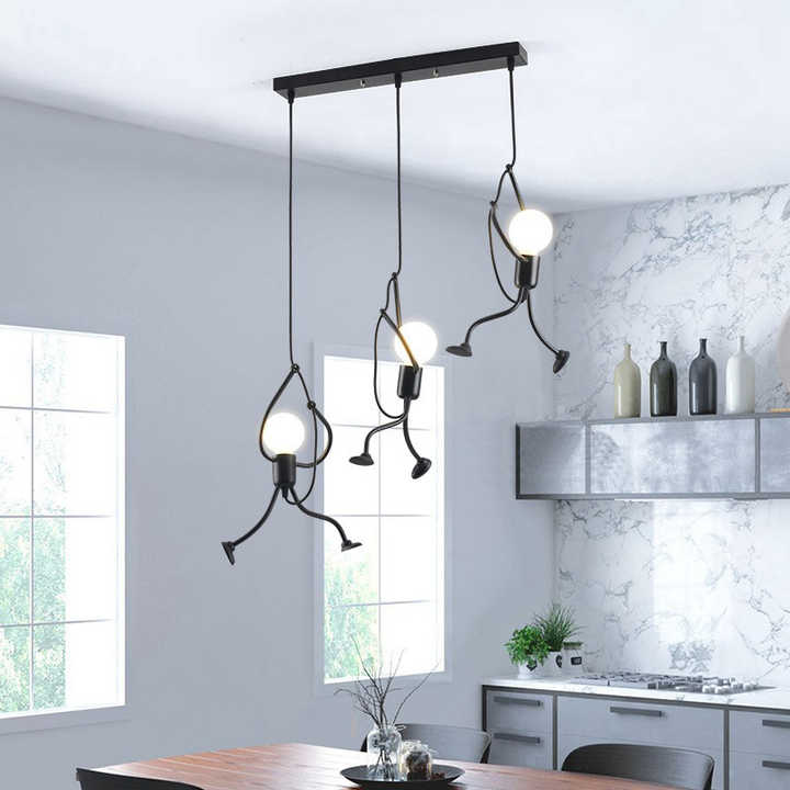 Black Pendant Light | Kitchen Pendant Lighting | Adjustable Hanging Lights | Modern LED Pendant Fixture | Unique Home Decor - Zardee 3