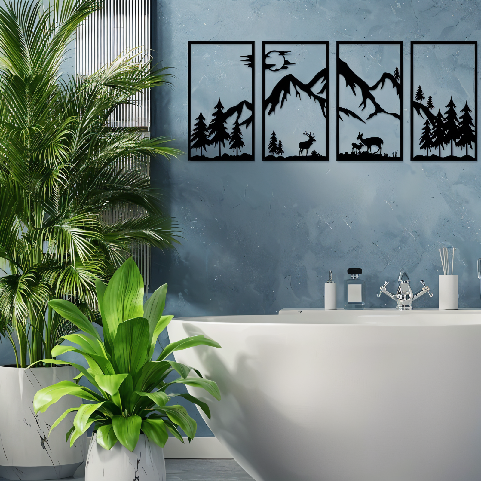 Metal Mountain Wall Art