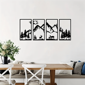 Metal Mountain Wall Art