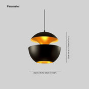Black Pendant Light | Modern Hanging Lamp | Kitchen Pendant Lighting | Spherical Pendant Light | Elegant Ceiling Fixture - Zardee 4