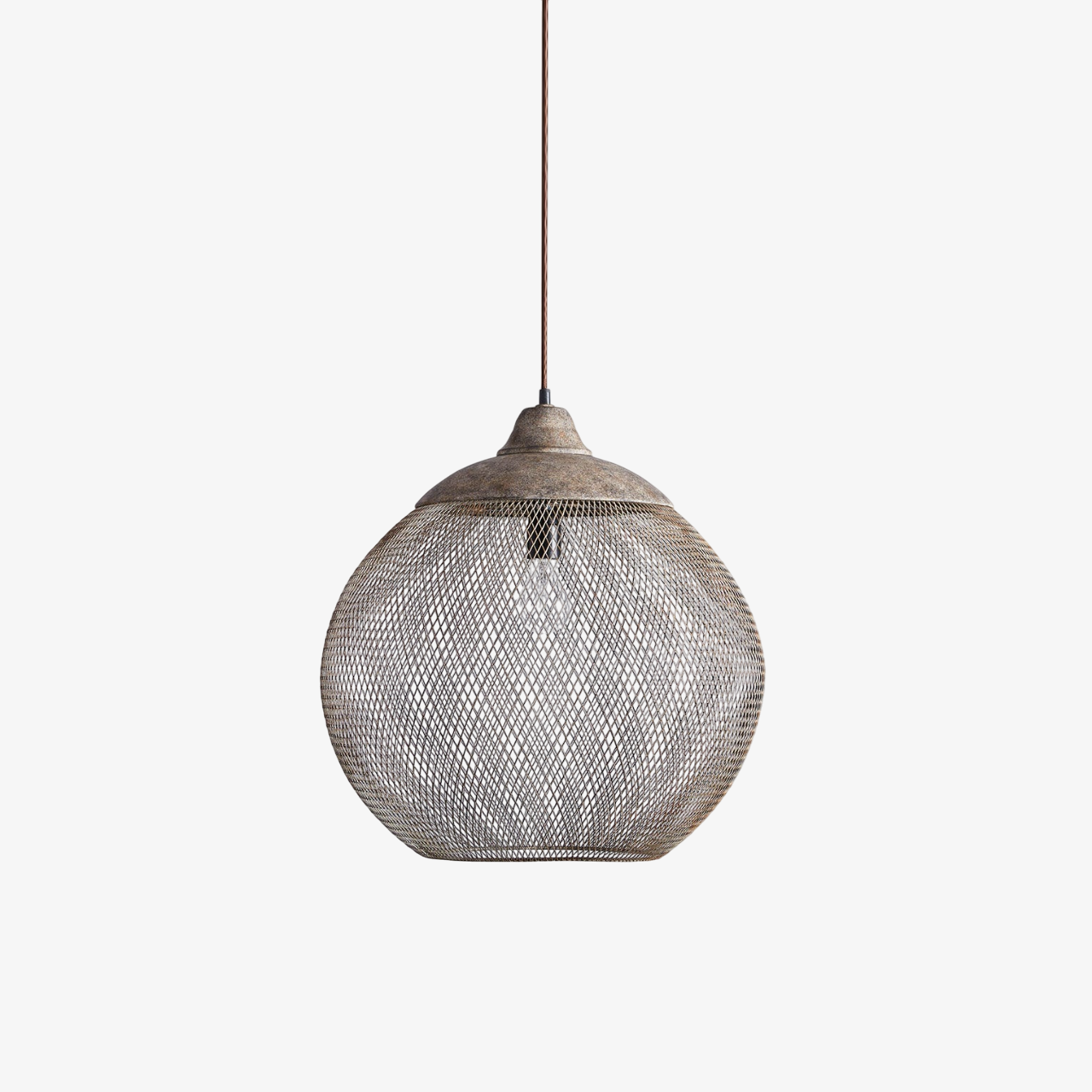 Industrial Pendant Light | Kitchen Pendant Lighting | Adjustable Hanging Light | Pendant Lighting for Kitchen Island | Mesh Shade Fixture - Zardee 2