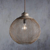 Variant image for Industrial Pendant Light | Kitchen Pendant Lighting | Adjustable Hanging Light | Pendant Lighting for Kitchen Island | Mesh Shade Fixture - Zardee-3