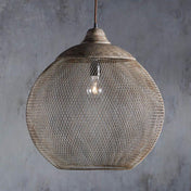 Variant image for Industrial Pendant Light | Kitchen Pendant Lighting | Adjustable Hanging Light | Pendant Lighting for Kitchen Island | Mesh Shade Fixture - Zardee-5