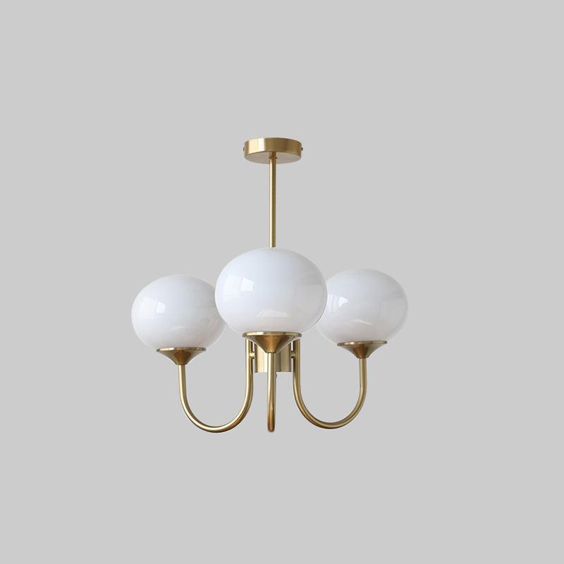 Variant image for Elegant Ceiling Lamp | Adjustable Height Light Fixture | Retro Dining Room Lights | Luxurious Glass Pendant Lights | Modern Ceiling Light - Zardee-3