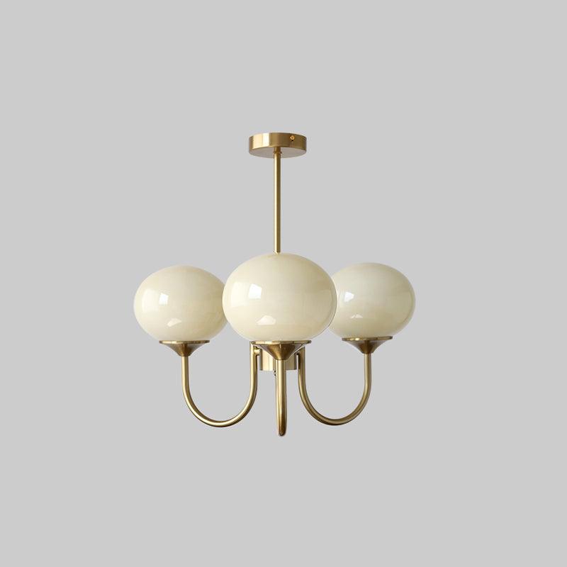 Variant image for Elegant Ceiling Lamp | Adjustable Height Light Fixture | Retro Dining Room Lights | Luxurious Glass Pendant Lights | Modern Ceiling Light - Zardee-2
