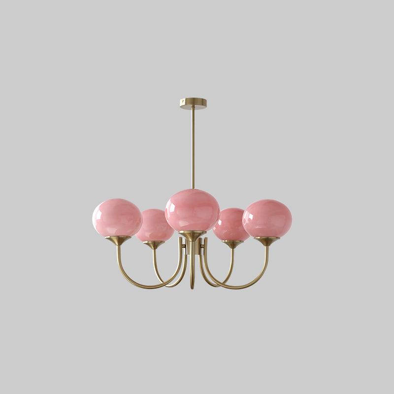 Variant image for Elegant Ceiling Lamp | Adjustable Height Light Fixture | Retro Dining Room Lights | Luxurious Glass Pendant Lights | Modern Ceiling Light - Zardee-7