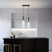 Modern Pendant Light Fixture | Kitchen Island Lighting | Adjustable Pendant Lighting | Contemporary Pendant for Kitchen | Geometric Ceiling Light - Zardee-3