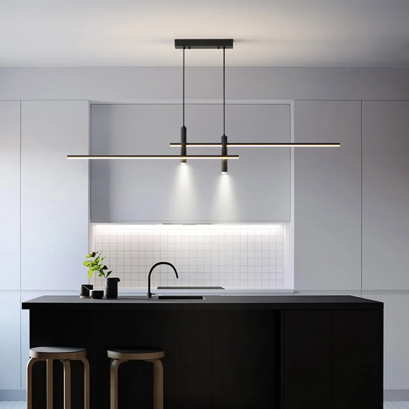Modern Pendant Light Fixture | Kitchen Island Lighting | Adjustable Pendant Lighting | Contemporary Pendant for Kitchen | Geometric Ceiling Light - Zardee-3