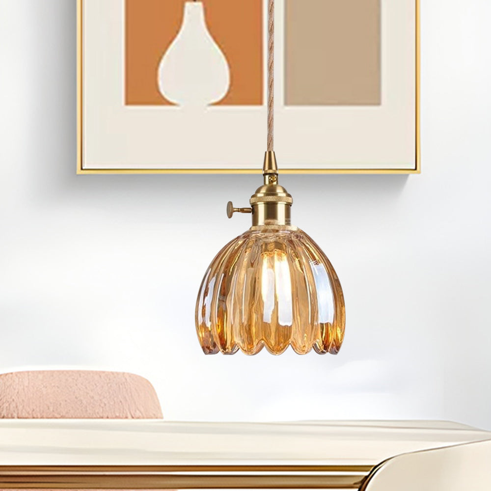 Modern Pendant Light | Glass Pendant Lights | Kitchen Pendant Lighting | Elegant Hanging Lights | Retro Fixture - Zardee 4