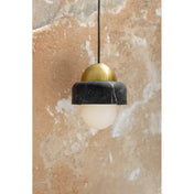 Modern Glass Pendant Lighting | Dimmable Kitchen Pendant Lamp | Elegant Hanging Lights Fixture | Brass and Glass Ceiling Light | Indoor Decorative Pendant - Zardee 3