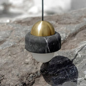 Modern Glass Pendant Lighting | Dimmable Kitchen Pendant Lamp | Elegant Hanging Lights Fixture | Brass and Glass Ceiling Light | Indoor Decorative Pendant - Zardee 5