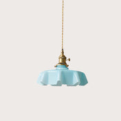 Nordic Flower Glass Pendant Light | Modern Ceiling Light Fixture | Elegant Hanging Lights | Adjustable Cord Pendant | Cozy Warm Light - Zardee 1