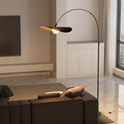 Wabi Sabi Floor Lamp | Handcrafted Standing Lamp | LED Floor Light Fixture | Modern Living Room Lamp | Ambient Lighting Solution - Zardee-5