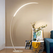 Large Curved Floor Lamp | Modern Floor Lamps for Living Room | Arc Floor Lamp | Stylish Standing Lamp | Energy Efficient Lighting - Zardee-4