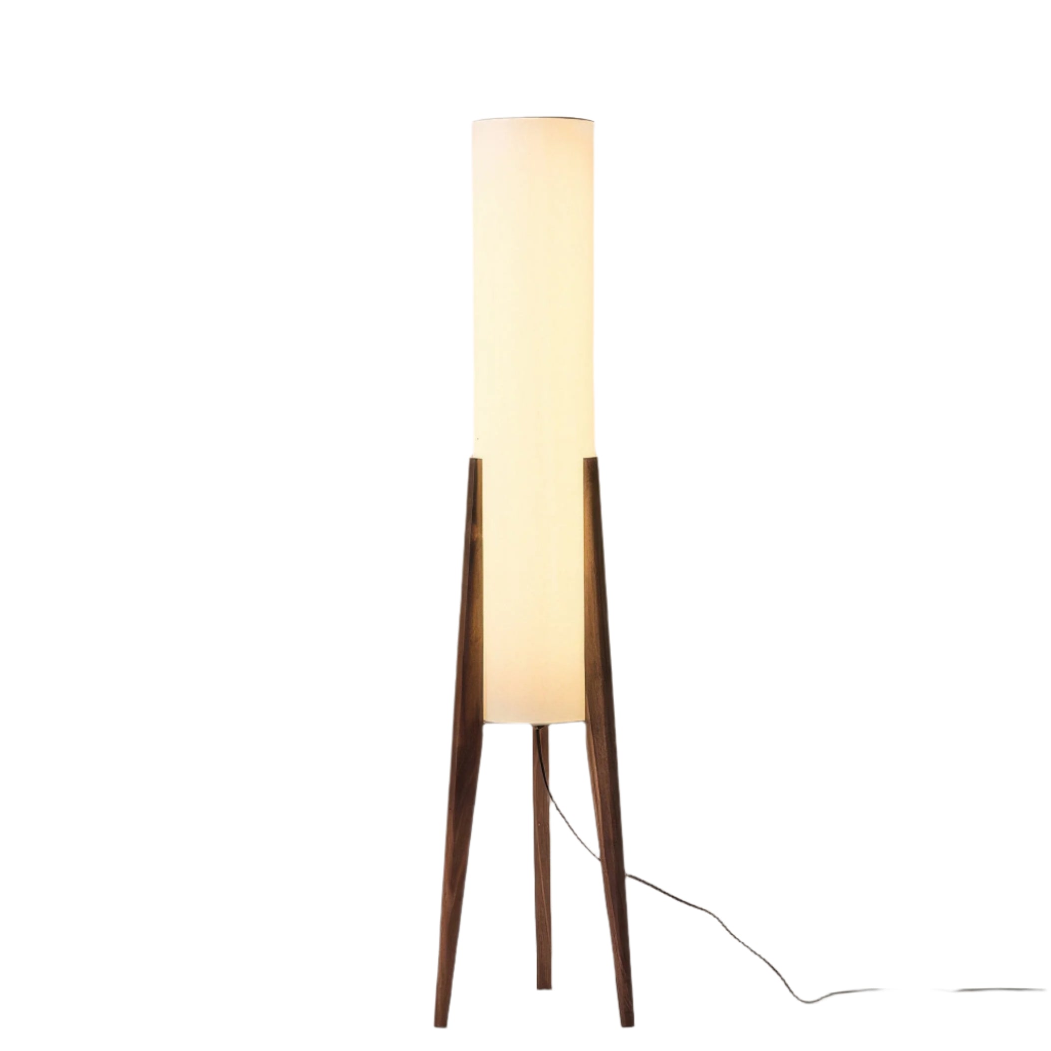 Modern Floor Lamp | Stylish Standing Lamp | Floor Lamps for Living Room | Elegant Lighting Fixture | LED Walnut Lamp - Zardee-1