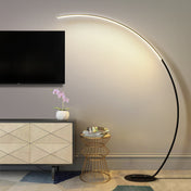 Large Curved Floor Lamp | Modern Floor Lamps for Living Room | Arc Floor Lamp | Stylish Standing Lamp | Energy Efficient Lighting - Zardee-3