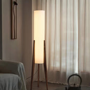 Modern Floor Lamp | Stylish Standing Lamp | Floor Lamps for Living Room | Elegant Lighting Fixture | LED Walnut Lamp - Zardee-4