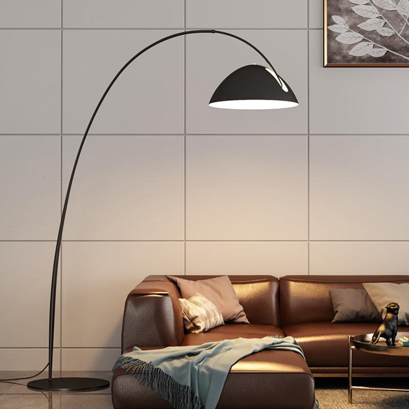 Modern Arc Floor Lamp | Stylish Floor Lamps for Living Room | Adjustable Standing Lamp | Contemporary Lighting Fixture | Scandinavian Design Light - Zardee-1