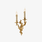 Vintage Wall Sconce Brass | 2-Light Wall Lights | Elegant Indoor Sconces | Decorative Wall Lamp | Timeless Lighting Fixture - Zardee 2